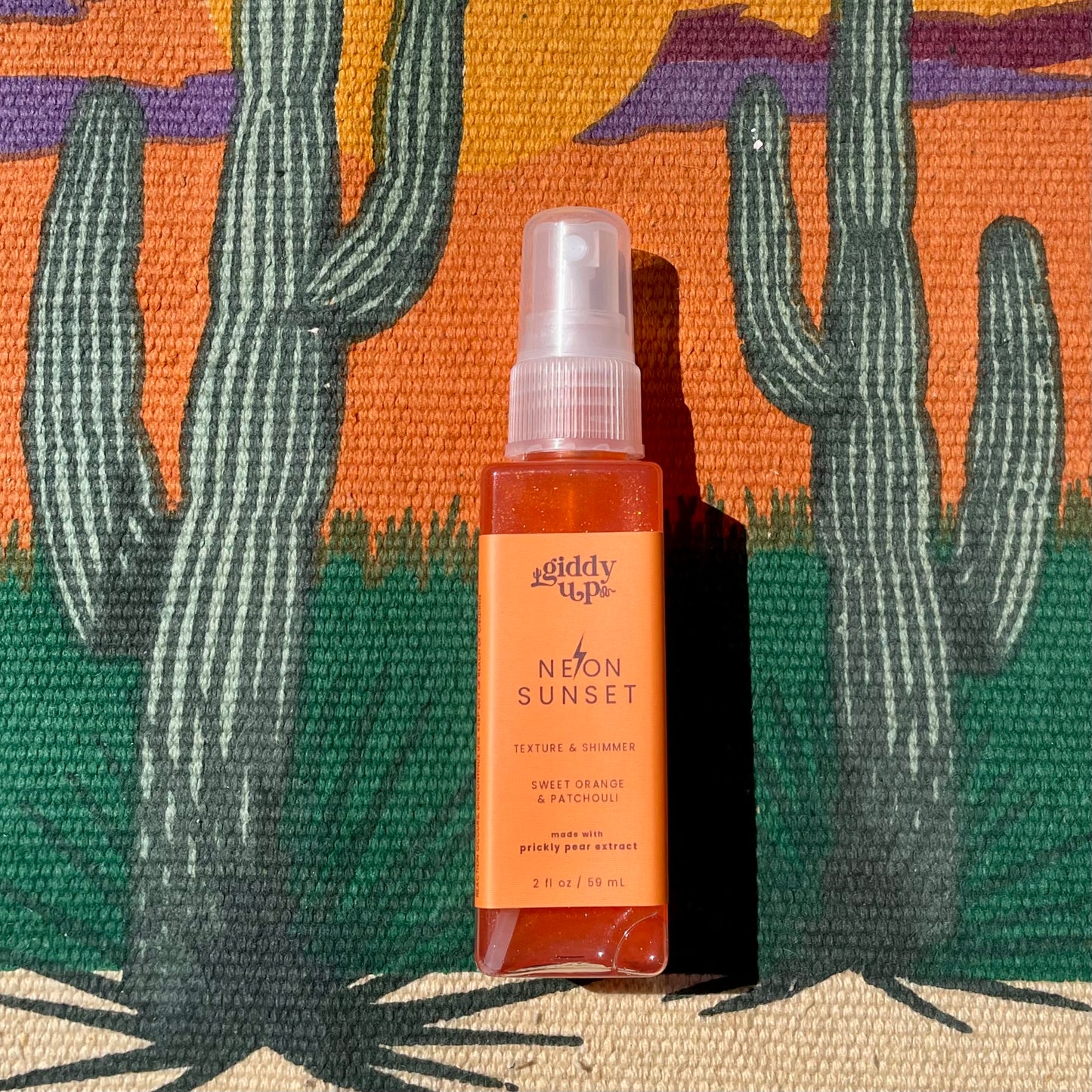 Travel Size - NEON SUNSET - TEXTURE & SHIMMER SPRAY - WITH PRICKLY PEAR EXTRACT