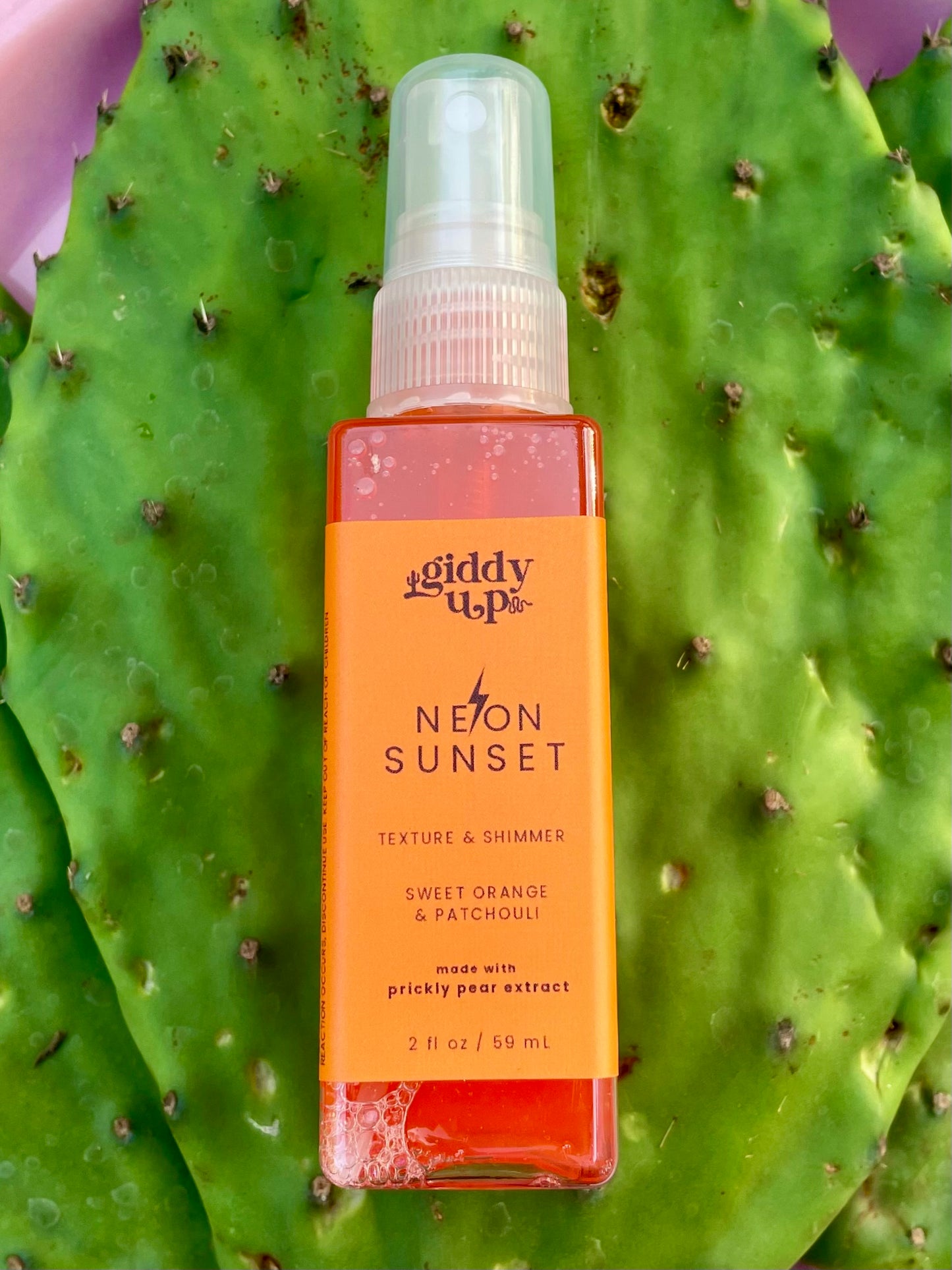 Travel Size - NEON SUNSET - TEXTURE & SHIMMER SPRAY - WITH PRICKLY PEAR EXTRACT