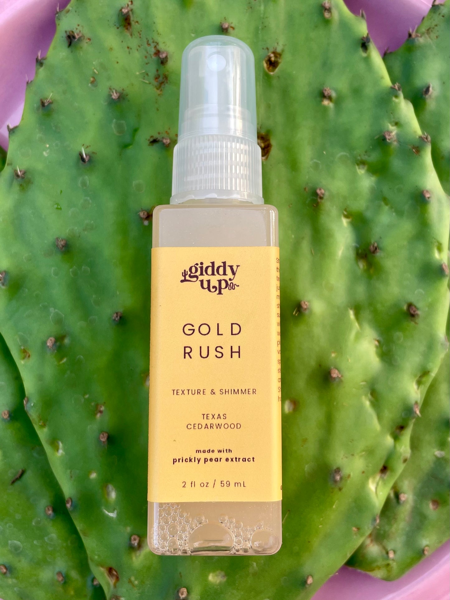 Travel Size - GOLD RUSH - TEXTURE & SHIMMER SPRAY - WITH PRICKLY PEAR EXTRACT